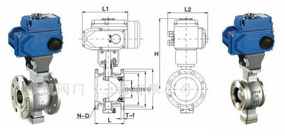 電動V型球閥分類